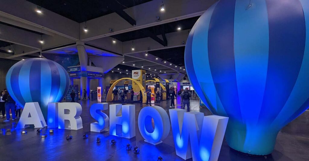 Signage at the AIR Show at the 2024 ASU+GSV Summit.